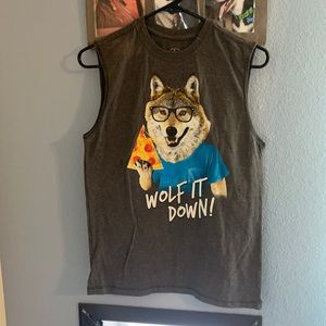 Wolf it down kids tank